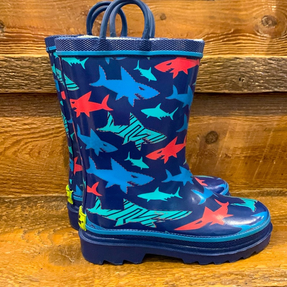 Western Chief Boys Shark 🦈 Rain ☔️ Boots